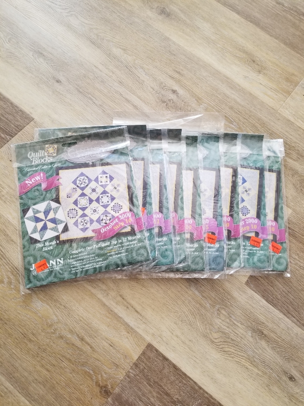 Vintage Lot of 9 NEW Century Quilt Joann Quilt Blocks